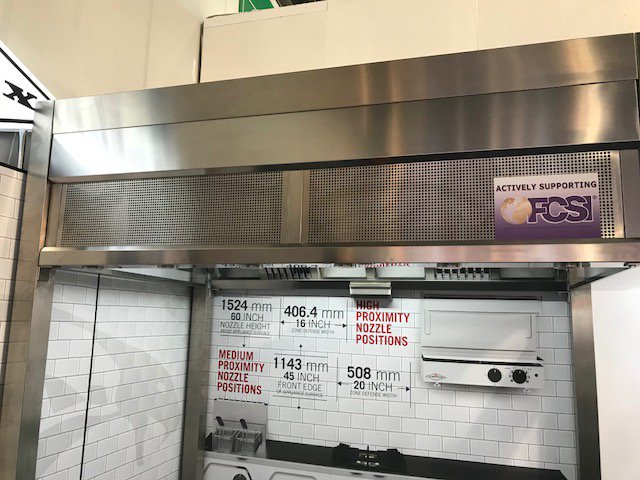BritKitchenVent's tweet photo. Britannia’s new canopy design is displayed on the Amerex stand at host Milan.Fitted with Amerex Fire Suppression for a high spec finish https://t.co/5cCjM2PKuN