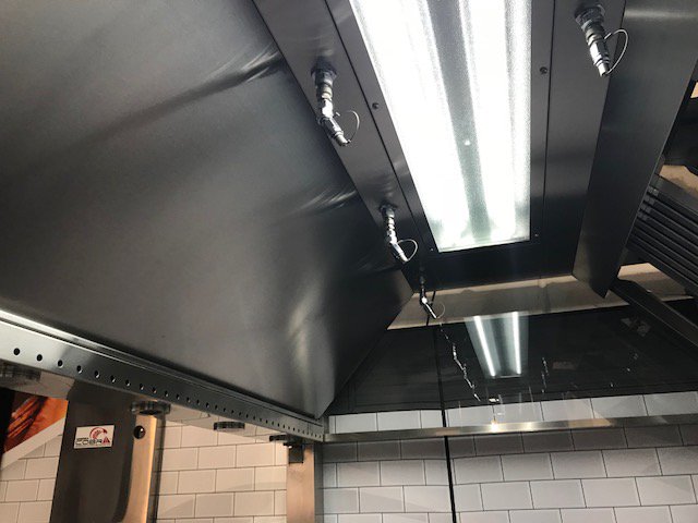 BritKitchenVent's tweet photo. Britannia’s new canopy design is displayed on the Amerex stand at host Milan.Fitted with Amerex Fire Suppression for a high spec finish https://t.co/5cCjM2PKuN