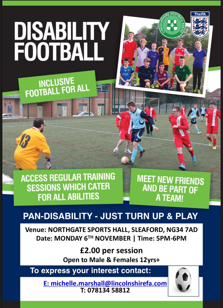 NFAMichelle's tweet photo. ‼️Check-out 🆕Just Turn Up &amp; Play centre starting in Sleaford,see flyer below for more information ⬇️
Pls RT @SleafordTarget @SLaffletics ⚽️😃 https://t.co/mKCW3ol3BK