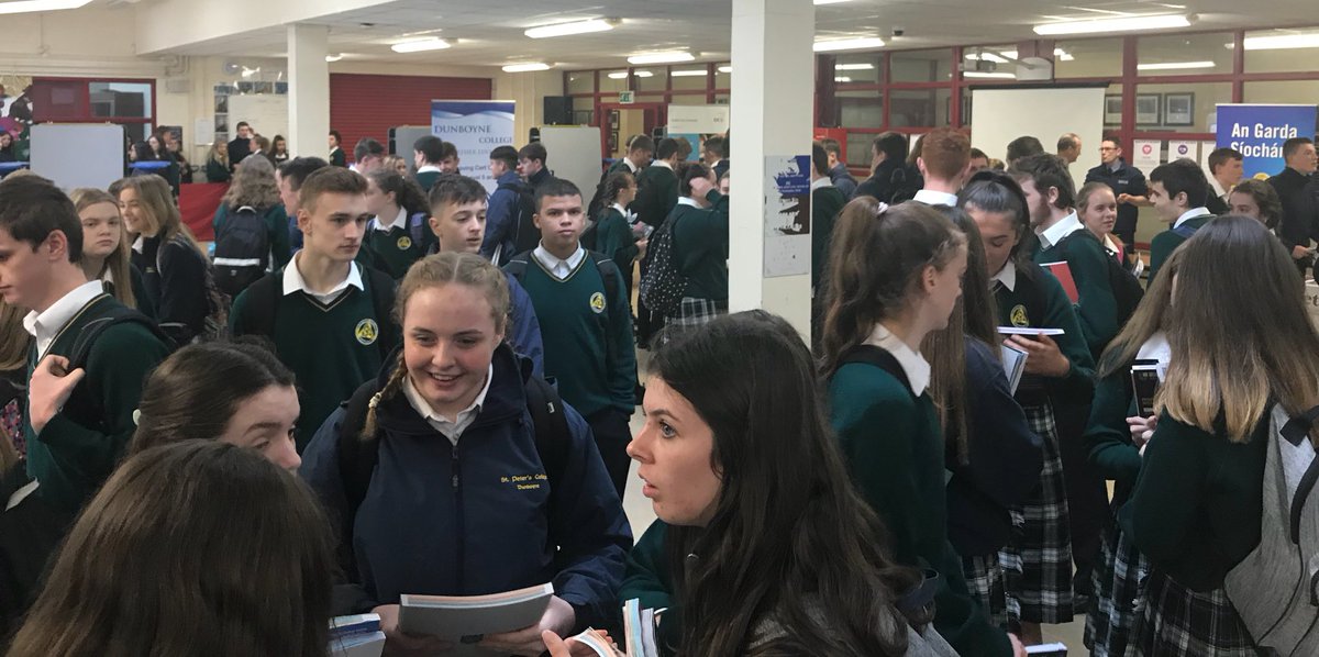 ThinkDkIT's tweet photo. St Peters Dunboyne Careers Fair in full flow this morning #DkITopenday2017 #ThinkDkIT #dunboyne @St_Peters17 #StPetersDunboyne #College https://t.co/6zU9Yn9edx