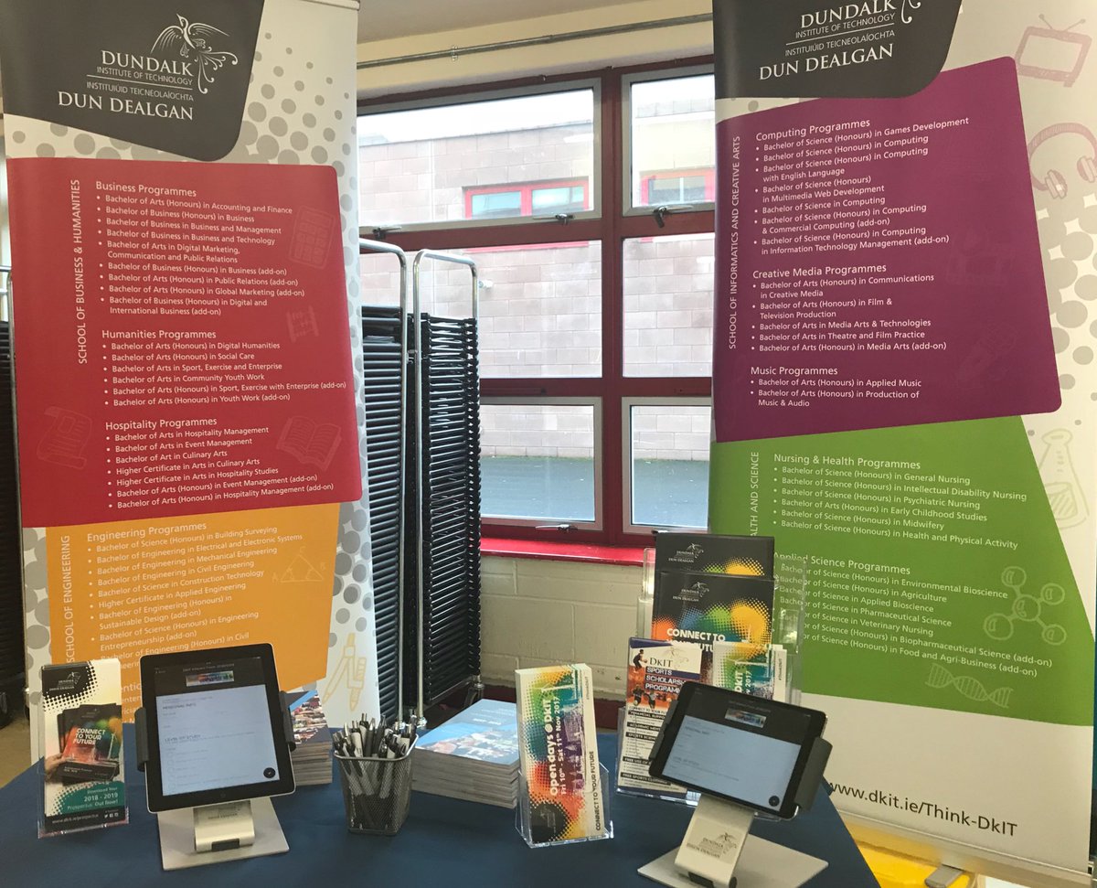 ThinkDkIT's tweet photo. St Peters Dunboyne Careers Fair in full flow this morning #DkITopenday2017 #ThinkDkIT #dunboyne @St_Peters17 #StPetersDunboyne #College https://t.co/6zU9Yn9edx