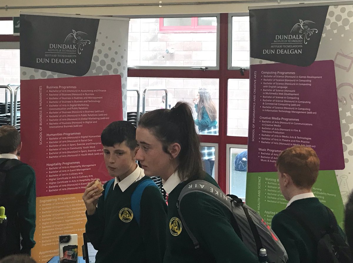 ThinkDkIT's tweet photo. St Peters Dunboyne Careers Fair in full flow this morning #DkITopenday2017 #ThinkDkIT #dunboyne @St_Peters17 #StPetersDunboyne #College https://t.co/6zU9Yn9edx