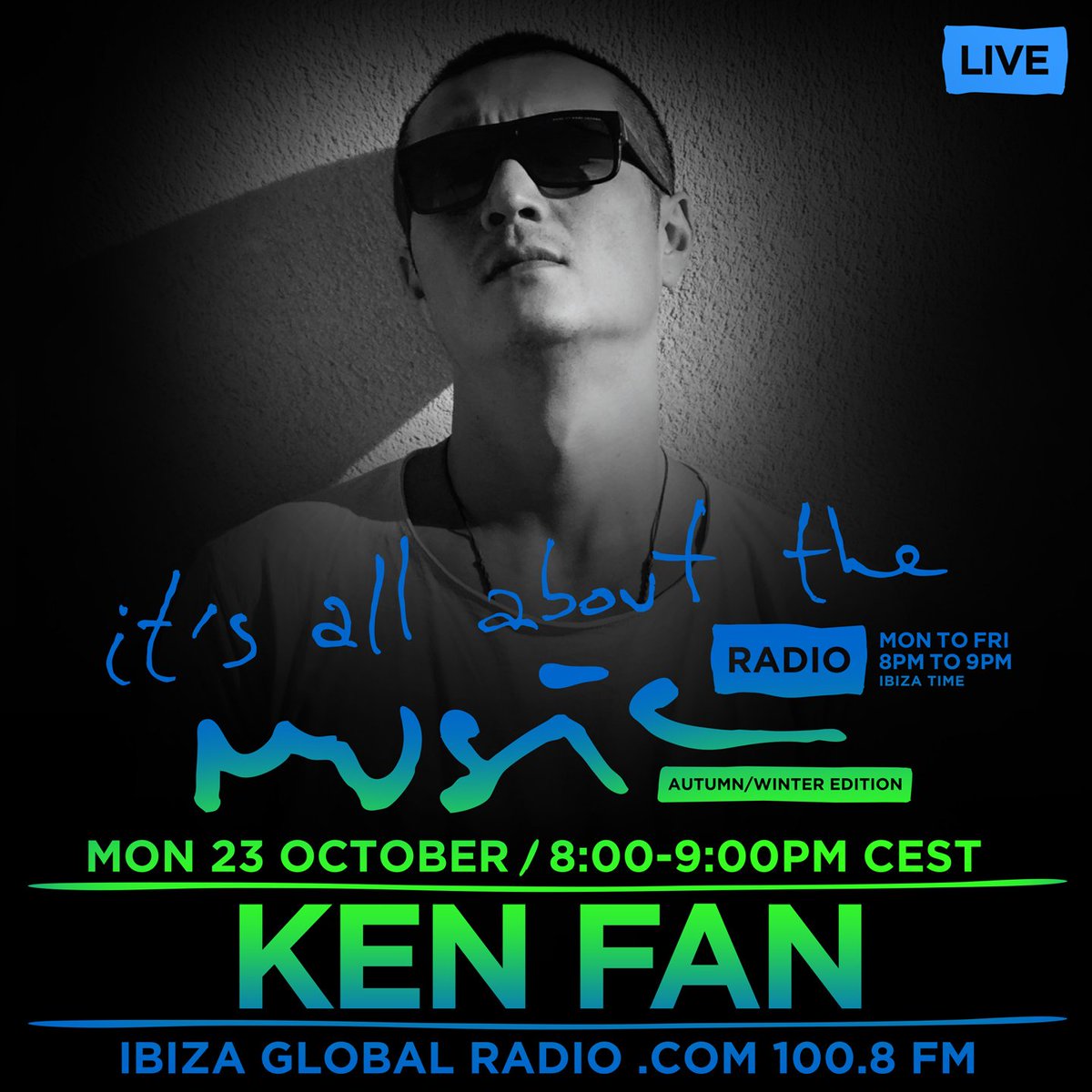 aboutmusicradio's tweet photo. Tonight 8PM @djkenfan from &amp; on @ibizaradio! It's all about the Music🔛
FM 100.8 https://t.co/95KOC1yGhr
https://t.co/fSYsTZUmWC
#october23 https://t.co/4zK9lXQikV