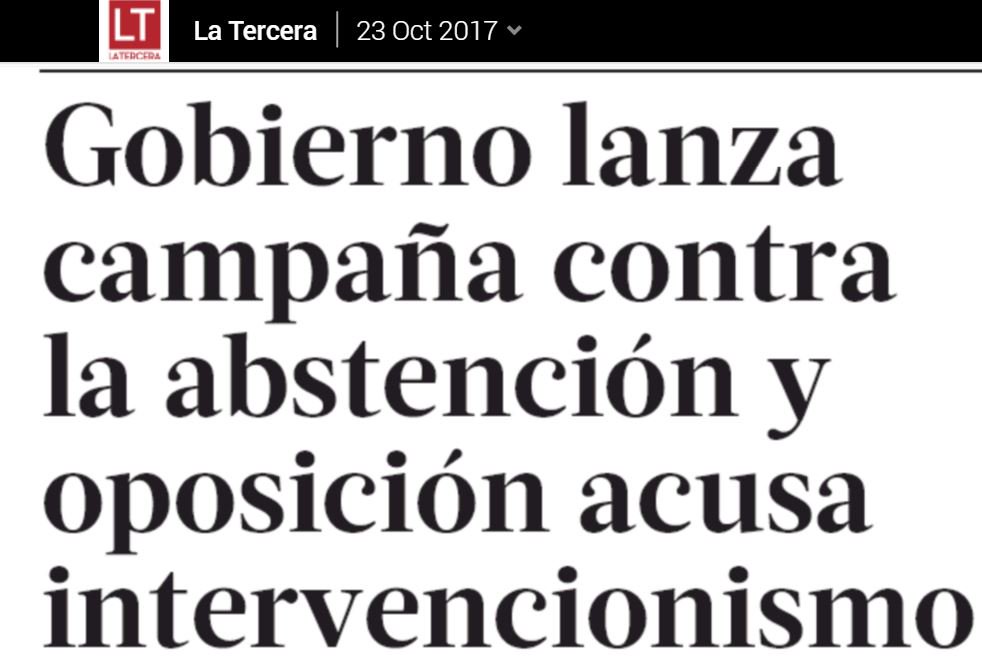 gransopi's tweet photo. Gobierno hace campaña para incentivar ir a votar y la oposición se indigna
¿Se da cuenta? ... no votar es votar por Piñera
#Clarito https://t.co/ywzlxTVIrn