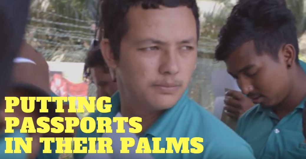 See film about work we've done with Wilmar & Kim Loong #PalmOil Mill to put passports back in workers' palms 🎥bit.ly/2hYS2pX