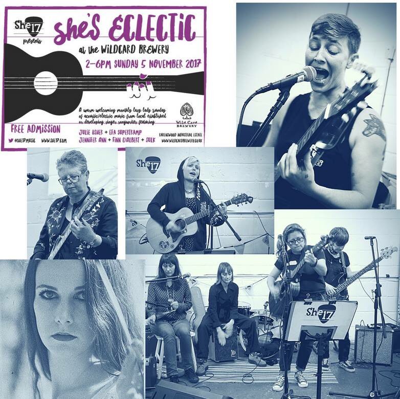 SongsSulk's tweet photo. Our next gig headliners @She17music @WildCardBrewery with Finn, Efa, Jennifer Ann and Julie. Nov5 2-6pm! https://t.co/iYfRhno9sw