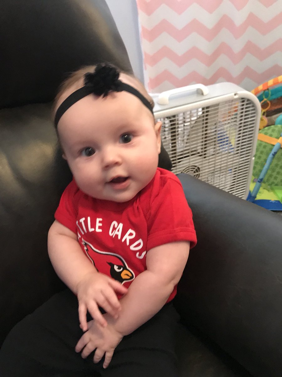 Rocking her new Mentor onesie <a href="/MentorPreschool/">Mentor Preschool</a> #onceacard thanks <a href="/MrsClelandPreK/">Mrs. Cleland</a>