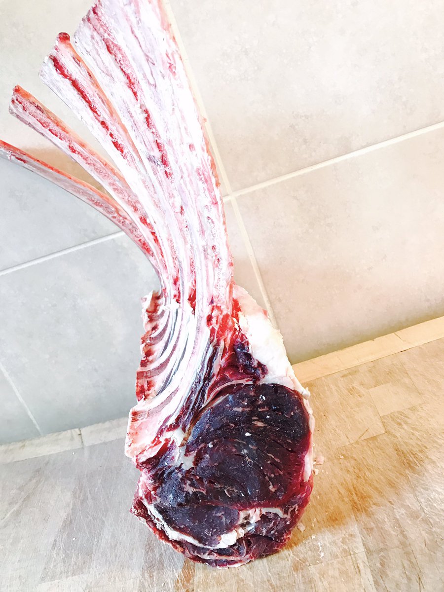 Fresh 28 day dry aged #Tomahawk #steaks #meat #beef #bonein