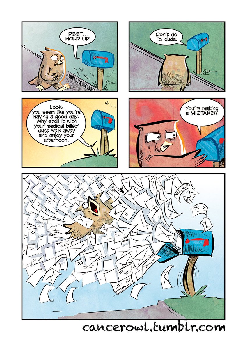 Cancer Owl On Twitter Rerun Comic Those Bills Never Quit Read More Comics At Https T Co Geol9ng5zt