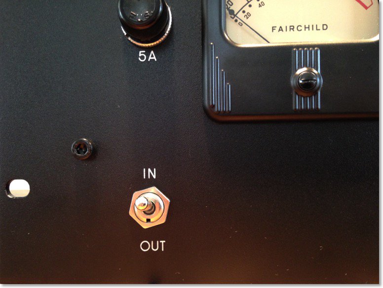 The #Fairchild670 mkII is designed to let the signal go through &amp; save your tubes when the unit is turned OFF, like in ByPass mode.
