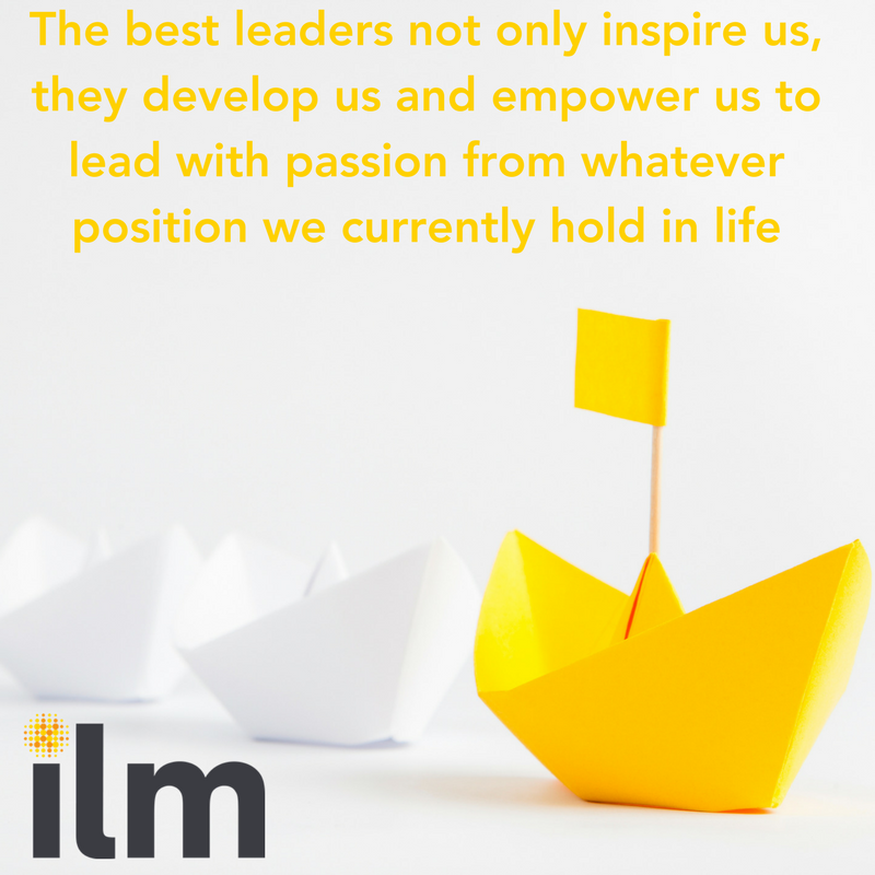 ILM_UK's tweet photo. The best leaders not only inspire us, they develop us and empower us to lead with passion from whatever position we currently hold in life https://t.co/o1fQdXWPB7