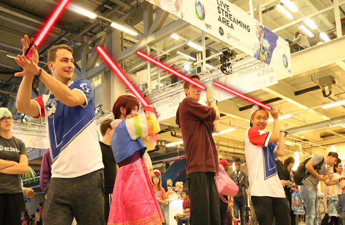 problems0me's tweet image. My favourite part from @switzerlanCH 2017 was when the sith lords attacked. @LonyaGaming wasn't that impressed though.