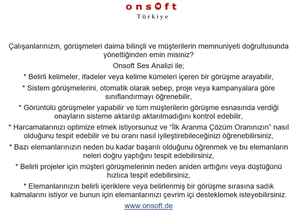 OnsoftTurkiye's tweet photo. #sesanalizi #ekrankayit #kaliteyonetimi #Turkey #screencapturing #speechanalytics #callrecording #seskayit https://t.co/9umeIYcAEN https://t.co/p5lc1YDTR2