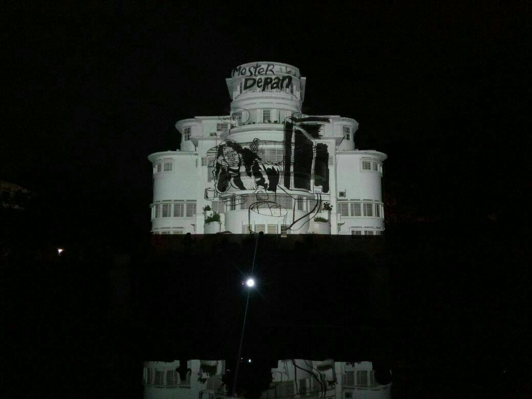 Ada penampilan Semester Depan dimalam terakhir #djamoe6 dgn mapping &amp; ilustrasi Alm Ade Komara Seni Rupa 2005.Simpan rindu mu untuk #djamoe7