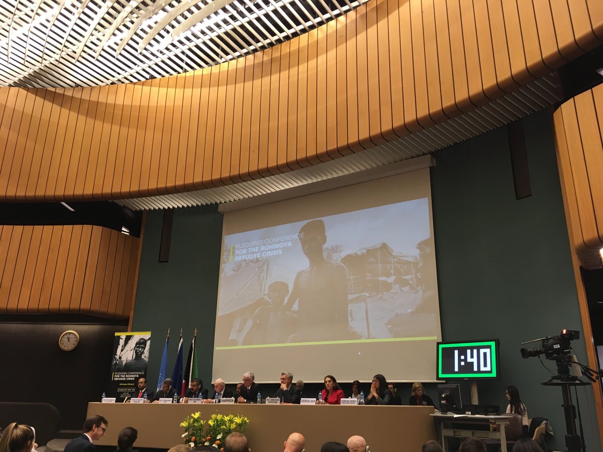 Irish_Aid's tweet image. Ireland pledges €2 million at #Rohingya Refugees Pledging Conference to help alleviate suffering and support life-saving assistance