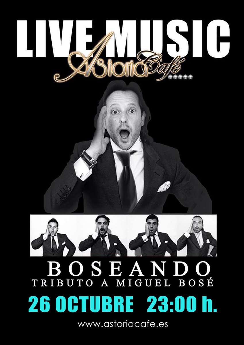 AstoriaCopas's tweet photo. buena música en directo en Astoria café. en esta ocasión nos visitará Manuel Linares con su tributo a Miguel Bosé. 26-10-17 a las 23:00h https://t.co/IUrRFqPejh