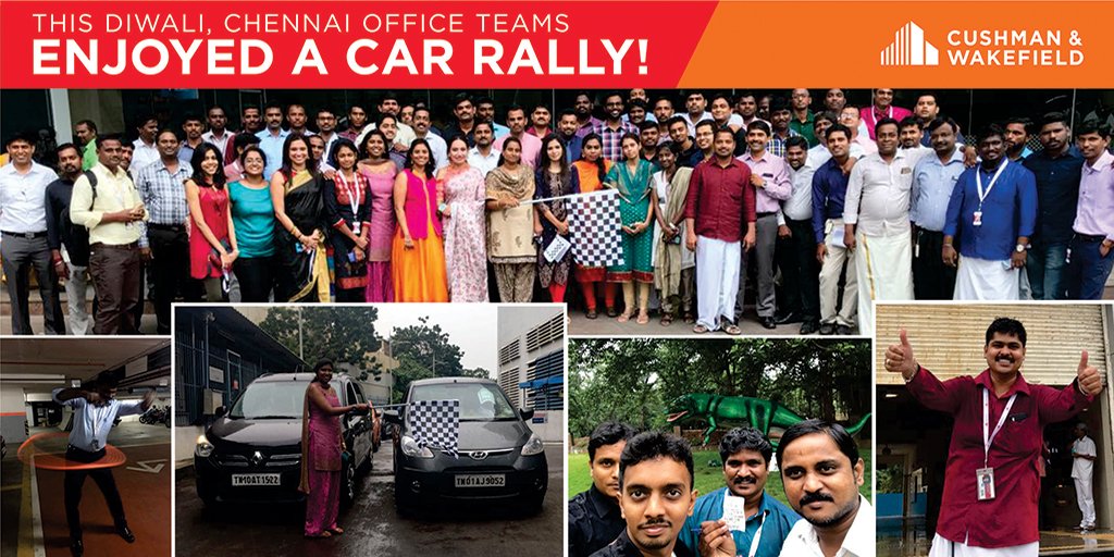 cushwakeAsia's tweet photo. @cushwakeAsia #Chennai office took to an impromptu #Car #rally to mark the occasion of #Diwali #funatwork #officelife #worklifbalance https://t.co/OiKVuQJut5