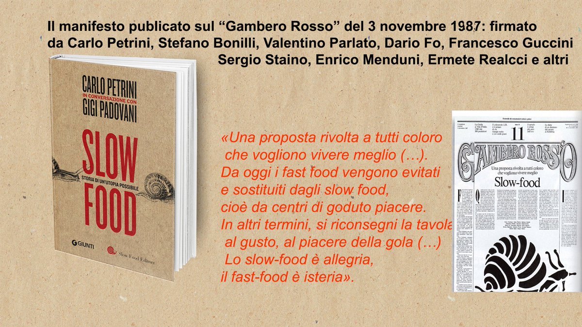 Il matrimonio tra parole SLOW e FOOD è di 30 anni fa su <a href="/ilGamberoRosso/">Gambero Rosso</a> de <a href="/ilmanifesto/">il manifesto</a> lo ricordiamo a Torino il 27
claragigipadovani.com/index.php/rst/…