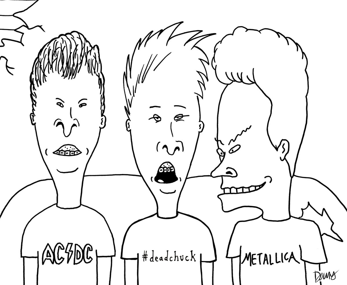 ShushPupStudio's tweet photo. #Inktober prompt word = juicy. Mm heh heh heh m heh heh m m heh heh. I said "juicy." Today's fake #deadchuck artist is Mike Judge #cartoons https://t.co/bCAhnXEZPT