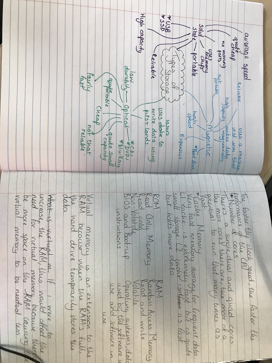 A360Sunderland's tweet image. Year 10 Half Term Computer Science Revision. Students revisiting; The CPU, Von Neumann Architecture, Memory and Storage. #GCSECS #OCR