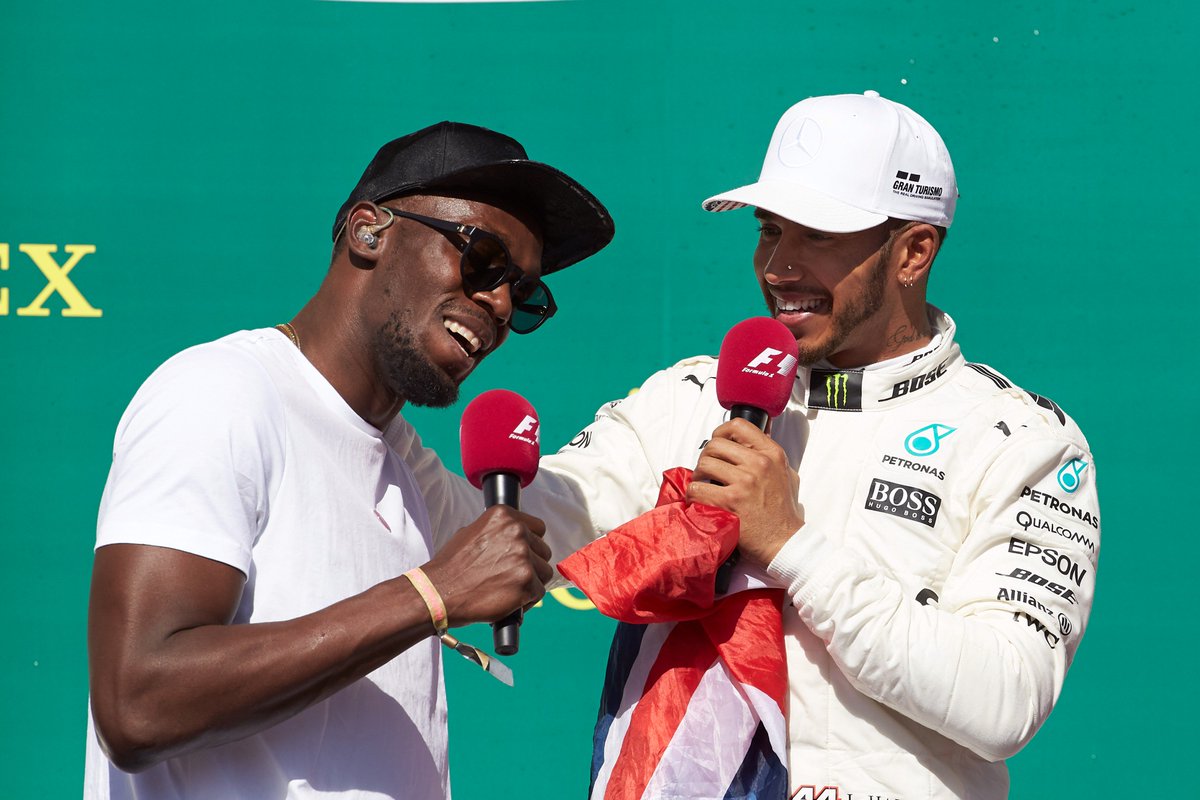 MercedesAMGF1's tweet image. Podium celebrations don't come much cooler than this...
@usainbolt vs. @LewisHamilton
#4TheTeam #USGP #F1