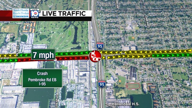 Crash on Pembroke Rd EB at I-95 #traffic https://t.co/DkzFiZgcDO