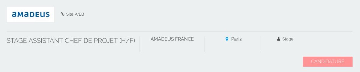 Travolution_fr's tweet photo. Amadeus recherche un assistant chef de projet H/F à Paris en #stage https://t.co/JLW7YMDfGf #Tourisme #i4emploi #TOMJobs https://t.co/NgpIWzJbIJ