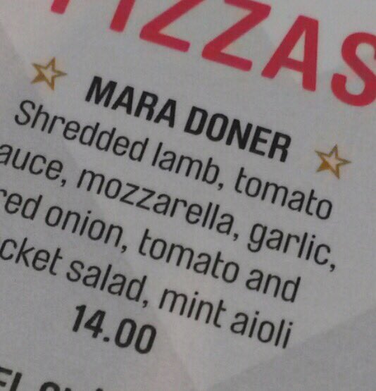 bloord's tweet photo. @a_bacz #London for #SixDayLondon - lunch @cafefootballuk think they ran out of puns on menu! #thomascooksport #cycling #football #bethere https://t.co/FVSTSMKUtp