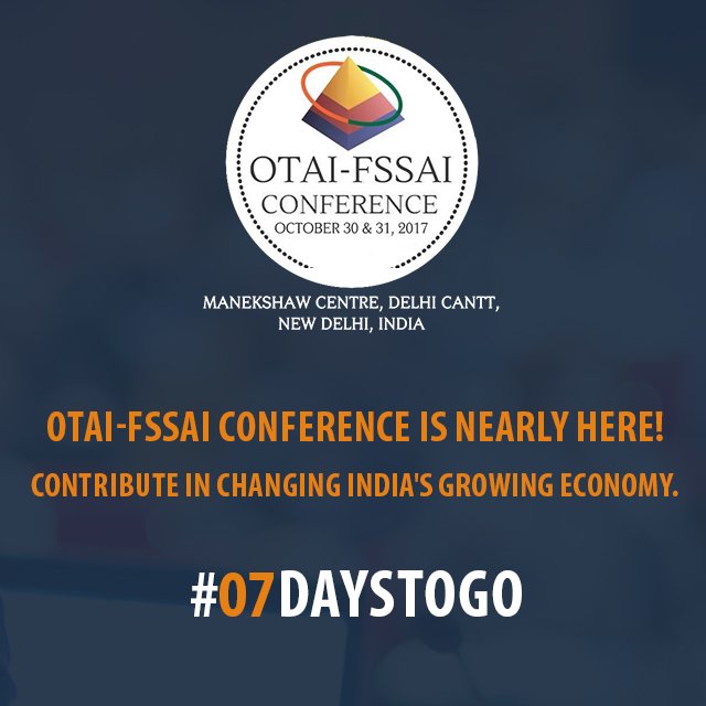 #OTAI-FSSAI conference aims to bring together the diverse group of stakeholders to benefit entire food value chain: bit.ly/2iwCRrz