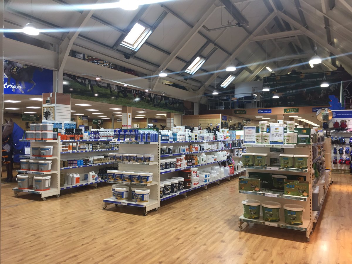 TRMNutrition's tweet photo. New look layout in @TRI_Equestrian with the supplement section now located to the front of the store 💚 #EquineNutrition #HorseHealth https://t.co/qAPoksBb3j