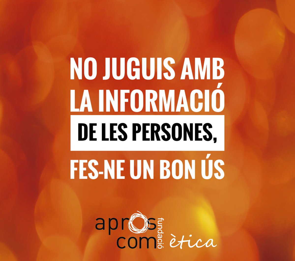 aproscom's tweet photo. 👉Perquè així està recollit al nostre codi d'ètica i així hauria de ser.
 RT please!
 #èticaAproscom #codiètic #aproscom #manacor https://t.co/8lzczGIQQU