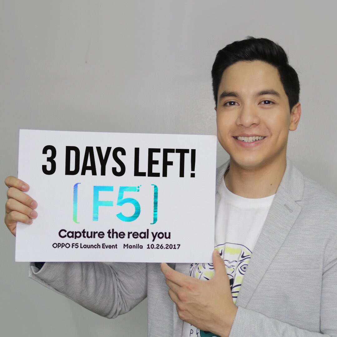 aldenrichards02's tweet photo. Snapping great moments is so much easier now with #OPPOF5. Save the date: October 26 😊 #CaptureTheRealYou https://t.co/7UiPyBE5gg