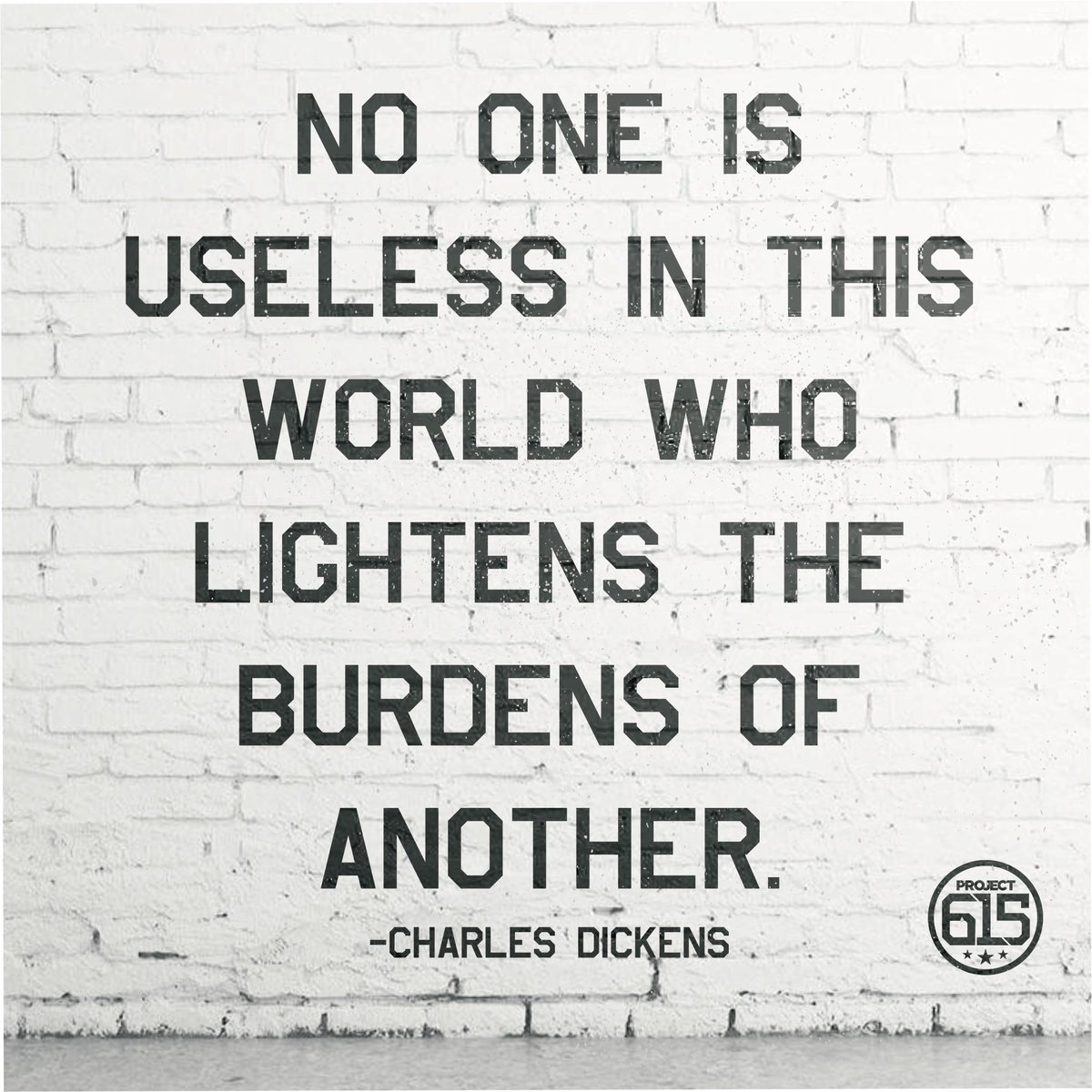 project615's tweet photo. “No one is useless in this world who lightens the burdens of another”- Charles Dickens.

Happy Monday! Let’s change the world this week! https://t.co/H8QgFxj4NJ