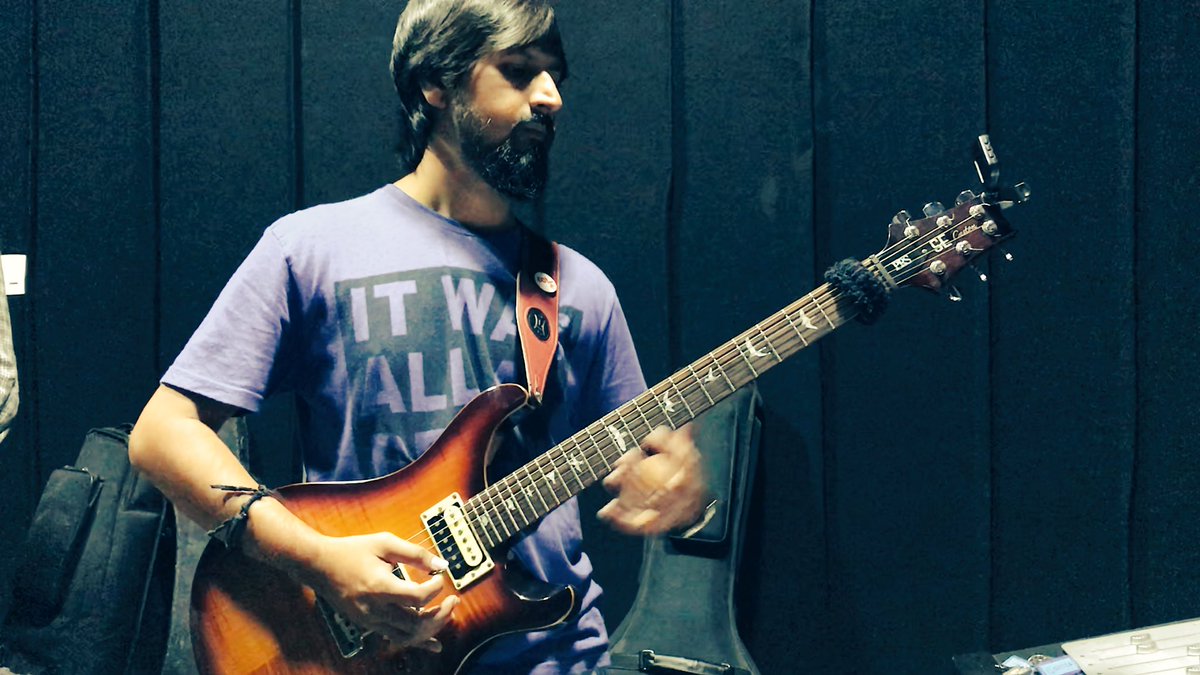 legatolabz's tweet photo. Recording guitars for a short film. Stay Tuned !!! #recording #guitarist #karanpatel #meghdhanush #legatolabz #amps&pedals #artistontwitter https://t.co/3tzU0QGHta