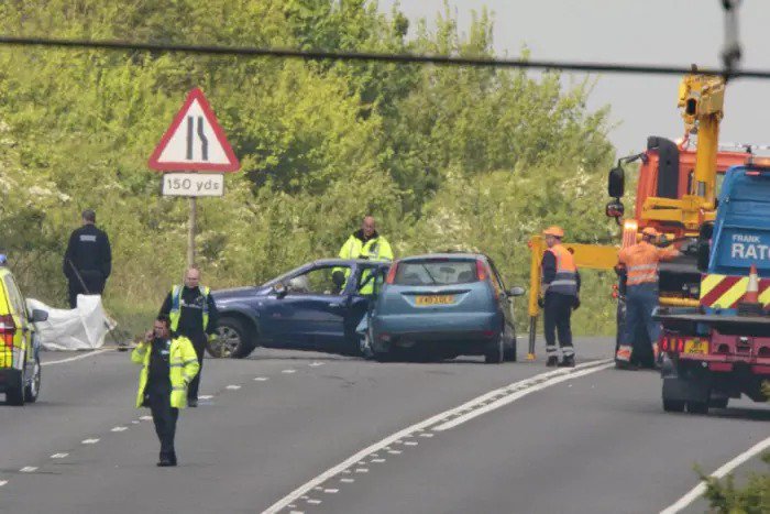 peterboroughtel's tweet photo. Works to improve safety at accident hotspot on the #A605 near #Peterborough - Full list of road closures: https://t.co/jsivsk5atx https://t.co/mPCyN9BVkY
