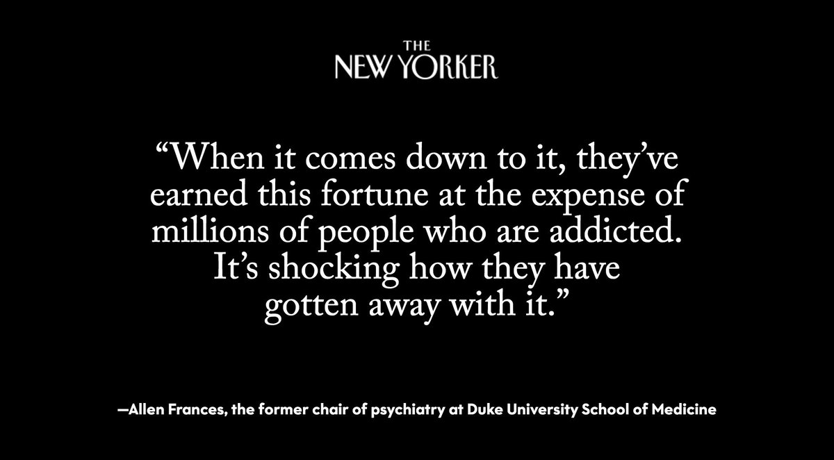 The Sackler dynasty’s ruthless marketing of painkillers has generated billions of dollars—and millions of addicts: nyer.cm/UgNVl6N