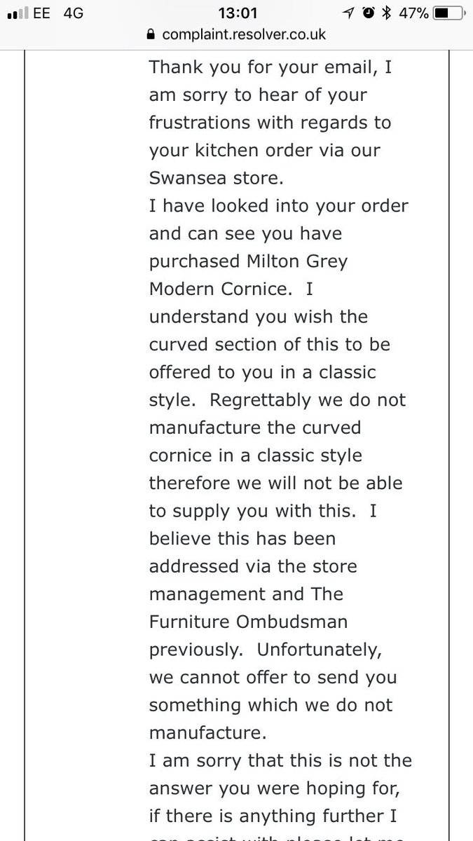 elan_penn's tweet photo. @Wickes @BBCWatchdog just because you no longer manufacture a certain part of my order it doesn’t mean the case is closed #DoItWrong https://t.co/gnWxJFaDLo