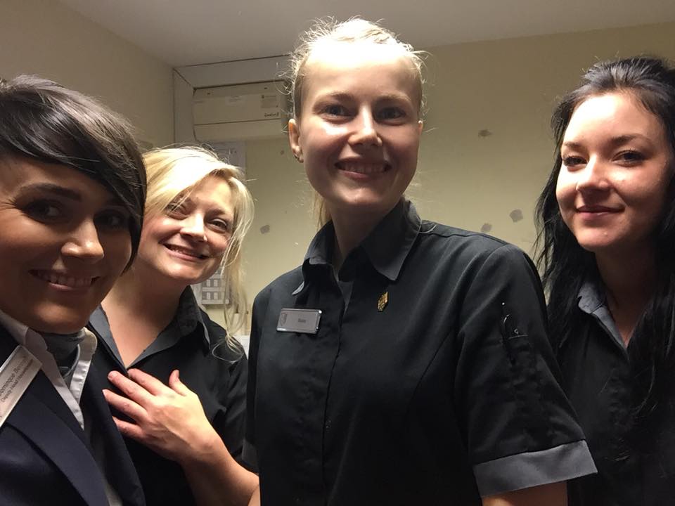 Happy staff here at Portal!  
It's Laura, Beata, Dominique and Nagy