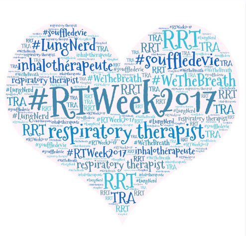 CSRT_tweets's tweet photo. Happy #RTWeek2017! Tag us in your RT Week photos, so we can see how you're celebrating.  #WeTheBreath #LungNerd #souffledevie #RRT https://t.co/hFLvnC5617