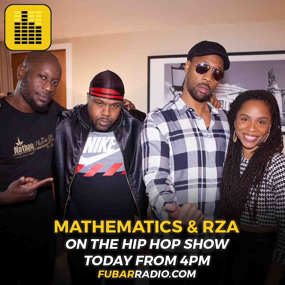 FubarRadio's tweet photo. Make sure you LOCK IN to @DJSarahLove @MysDiggi to catch @WuTangClan's @RZA &amp; @MathematicsWU plus @theCYNE from 4pm🔥https://t.co/UtFTUnbICQ https://t.co/XKKcBTBPHh