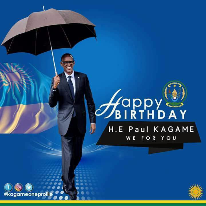 Happy 60th birthday to our President Kagame ,may God bless you with more years filled with prosperity and Joy. 