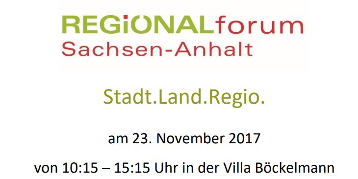 Einladung: Regionalforum Stadt.Land.Regio transitiontownhalle.wordpress.de/2017/10/23/ein…