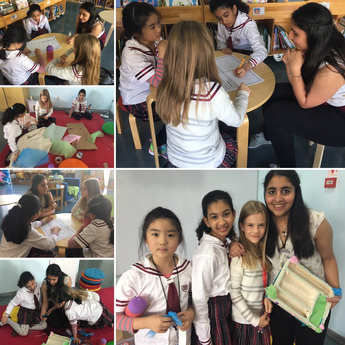 JoeyCreelman's tweet photo. We were #caring learners while using empathy and communication skills to design a gift for our new friends from the U.K. #myCISB #makerspace https://t.co/Mvfw9rpPWe