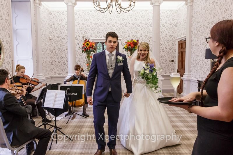 CambriaString's tweet photo. Katherine and Tino @HensolCastle - being film lovers, they chose 'Concerning Hobbits' for her entrance, and 'Jurassic Park' for their exit x https://t.co/GCIOhHVvj6