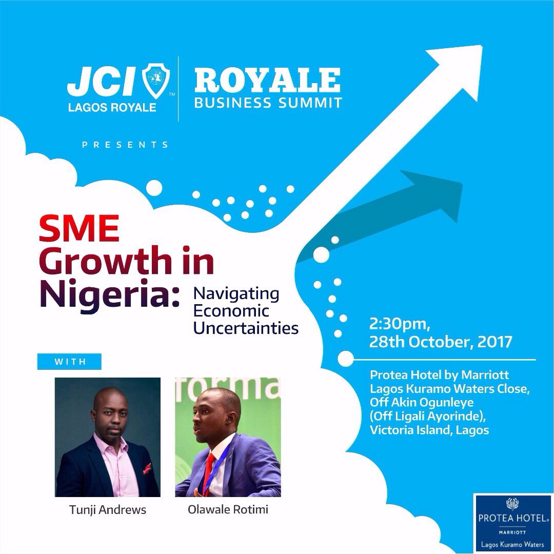 JCILagosRoyale's tweet photo. It's bound to be a great time to learn from @TunjiAndrews and @RotimiLawale this weekend! #JCILBS2017 https://t.co/0GnUOr7rF3