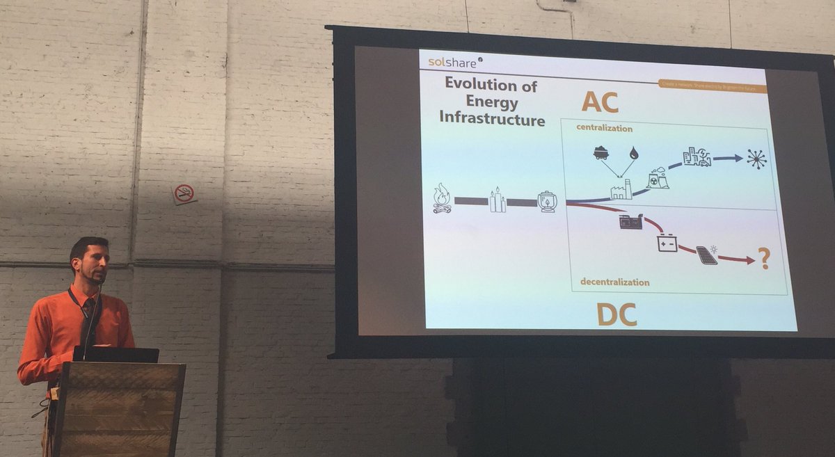 TBravoRebolledo's tweet image. Daniel Philipp @MESOL_share on the evolution of energy infrastructure #GSTIC and the #swarmcontroller interconnects solar home systems