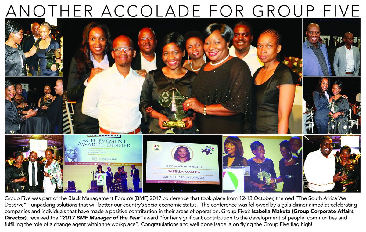 G5_ingenuity's tweet photo. Another accolade for Group Five! https://t.co/4vMYfueS34