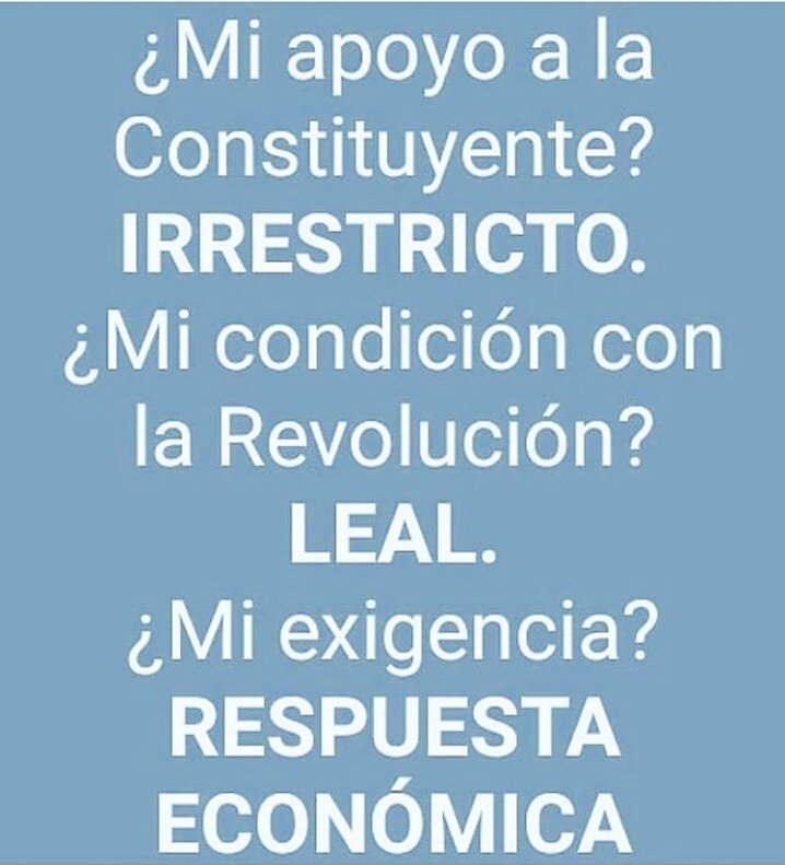 MaestraTuItera's tweet photo. #NoMásGuarimbaEconómica   Exigimos castigos para especuladores,bachaqueros y acaparadores como medida para defender al pueblo y la economía https://t.co/pCz3qfhkv6