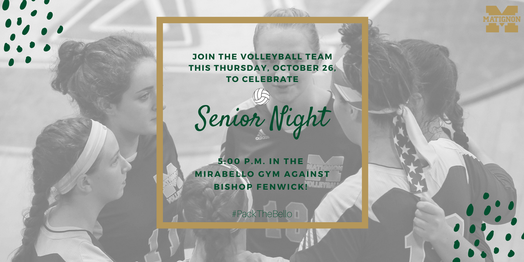 matignonvb's tweet photo. Senior Night is Thursday! Come support the team as we take on @BishopFenwickHS at 5 p.m. #PackTheBello @MHSWarriors2018 @warriornationmh https://t.co/Js9KMinGsQ