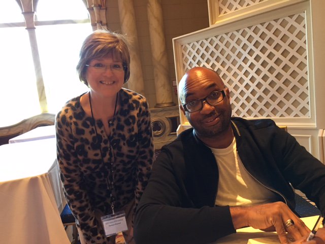 FMSMediaCenter's tweet photo. Attended #maslmd17 on Friday. Great keynote by @kwamealexander. He signed 3 of his books for us and was kind enough to take a pic w/me. https://t.co/HoBBMn14iU